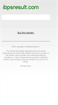 Mobile Screenshot of ibpsresult.com